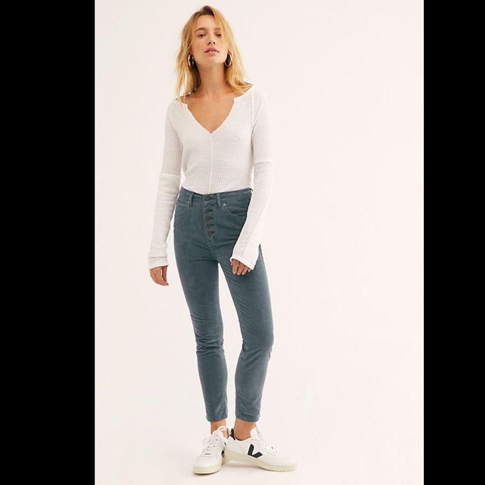 NWT Free People Sun Chaser Skinny Cord Pants 27 - Picture 5 of 13